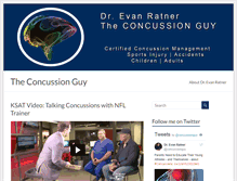Tablet Screenshot of concussionguy.com